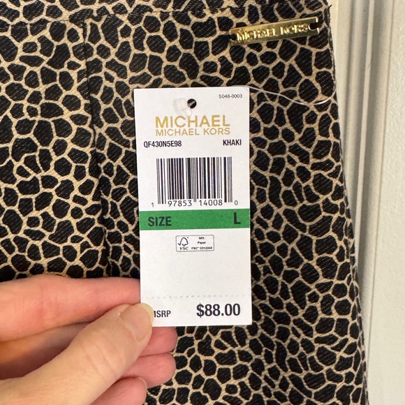 MK Leopard Print Women's Flare Pull-On Size - L - Picture 2 of 5
